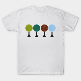 Four Seasons (Turing Pattern) Trees T-Shirt